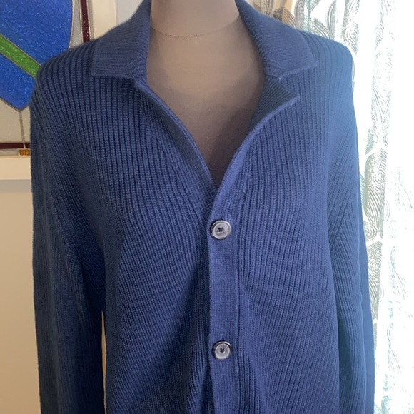 Express 100% cotton button up collared cardigan sweater - Picture 6 of 11